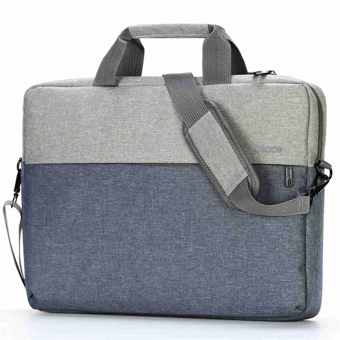 OKADE T52 15.6-inch Laptop Bag Shoulder Handbag Waterproof Notebook Pouch (with Shoulder Strap) - Grey - 2
