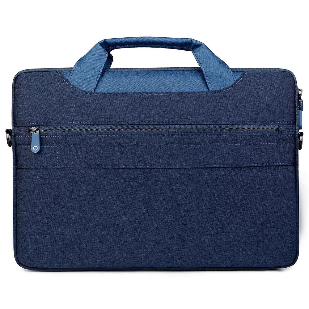 OKADE T62 Notebook Handbag for 15.4-16inch Laptop Shockproof Air Cushion Lining Protective Bag Storage Pouch (with Shoulder Strap) - Dark Blue - 7