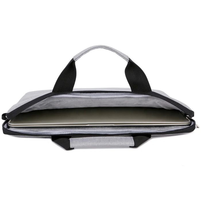OKADE B022 15.6inch Notebook Soft Lining Protective Bag Anti-drop Laptop Handbag (with Shoulder Strap) - Grey - 6