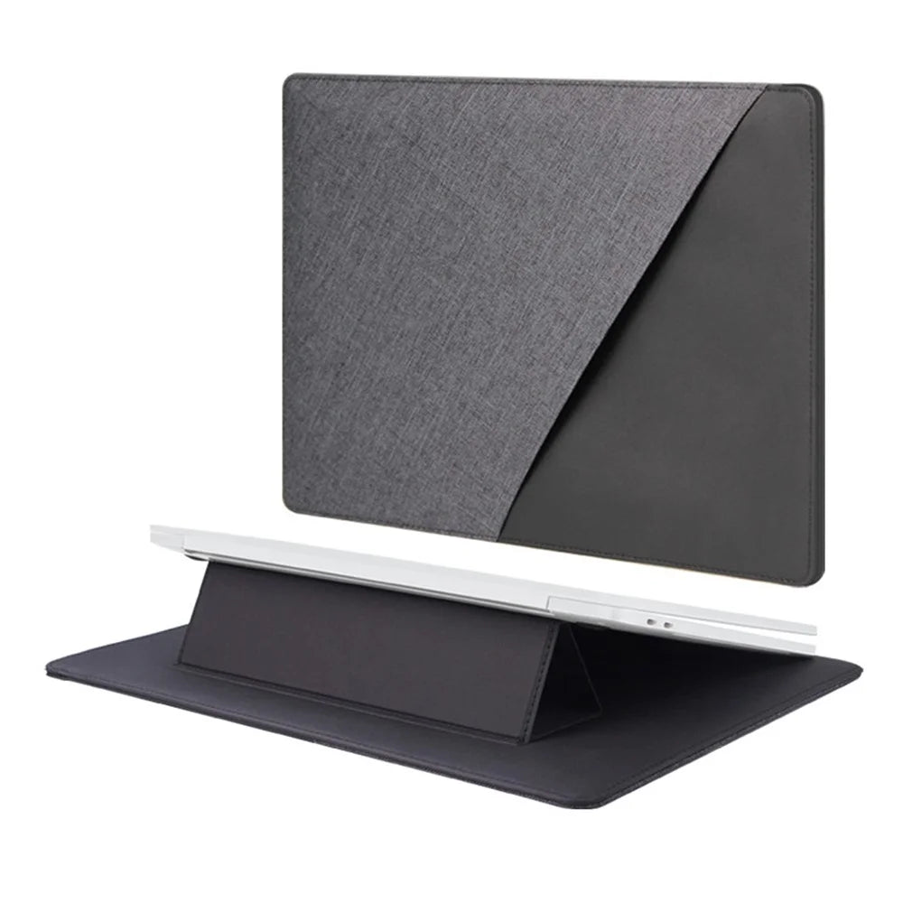 14'' Notebook Computer Ultra-thin Sleeve Shockproof Anti-scratch Laptop Case with Magnetic Holder Stand - 1