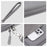 HAWEEL HWL7018 Zippered Carry Case for iPad 9.7-11 inch Scratch-Proof Tablets Sleeve Bag with Strap - Grey - 6