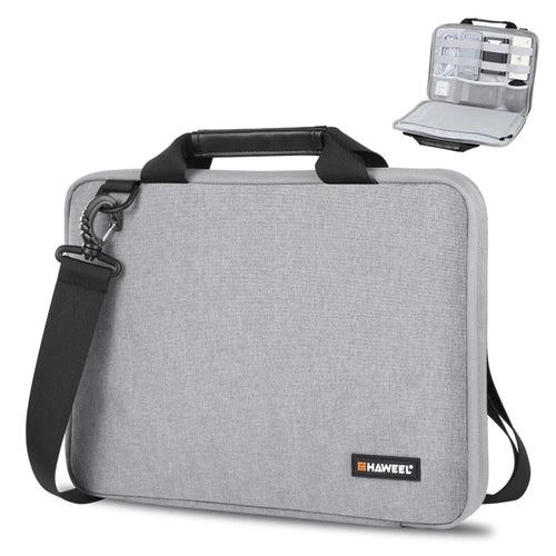 HAWEEL HWL2168 For 14-15 inch MacBook Pro 14 inch (2021) / 15 inch (2013) / (2016) Anti-Scratch Carrying Case Protective Sleeve Bag with Shoulder Strap - Grey - 1