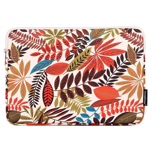 CANVASARTISAN 15-inch Laptop Portable Zipper Bag Colorful Leaves Print Anti-drop Notebook Protective Sleeve - H30-03 - 1