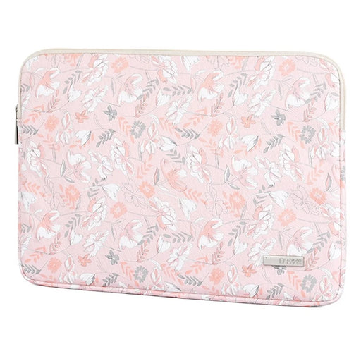 CANVASARTISAN G4-01 14-inch Notebook Splash Proof Protective Sleeve Flower and Leaves Print Laptop Portable Zipper Bag - 2
