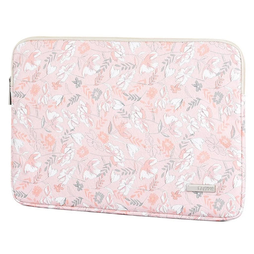 CANVASARTISAN G4-01 Water Repellent PU Leather Carrying Bag for 11-inch Laptop Flower and Leaves Print Notebook Protective Sleeve - 2
