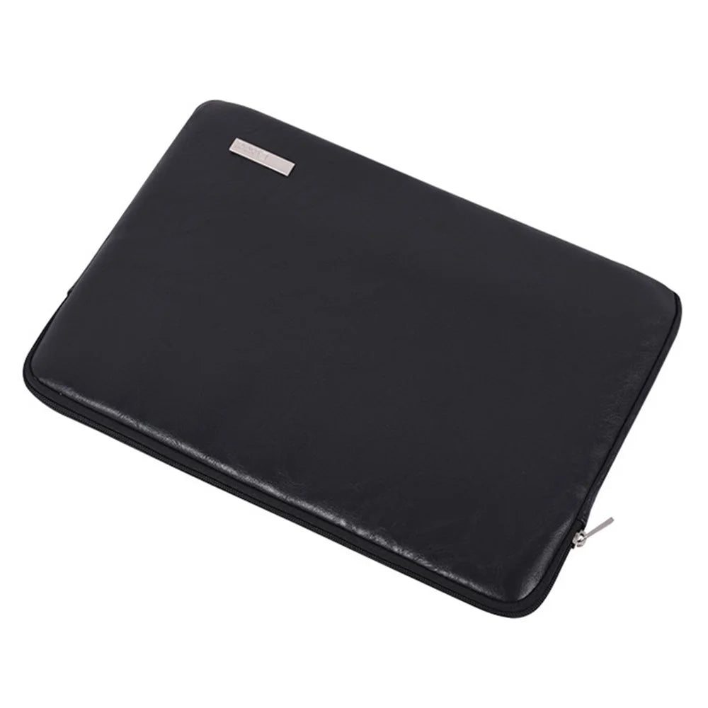 CANVASARTISAN  L38-T0311 Anti-Scratch Sleeve Bag for 13 inch PU Leather Laptops Carry Case Portable Slim Case with Small Bag - Black - 6