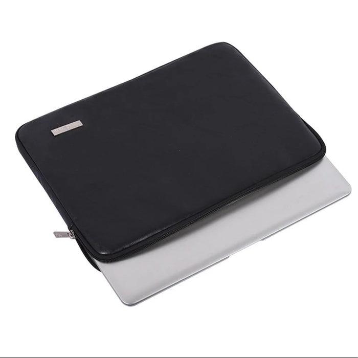 CANVASARTISAN  L38-T0311 PU Leather Carrying Case for 12 inch Portable Sleeve Bag Laptops Anti-Scratch Slim Case with Small Bag - Grey - 4