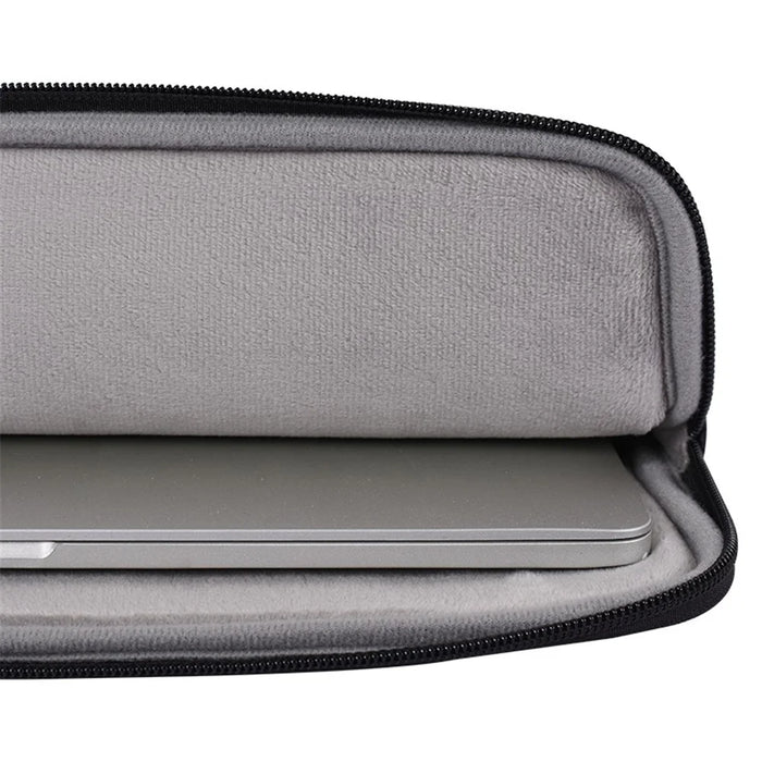 CANVASARTISAN  L38-T0311 PU Leather Carrying Case for 12 inch Portable Sleeve Bag Laptops Anti-Scratch Slim Case with Small Bag - Grey - 5
