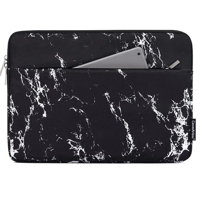 CANVASARTISAN H32-11 15-inch Laptop Portable Zipper Bag Anti-drop Printed Notebook Protective Sleeve - Black - 1