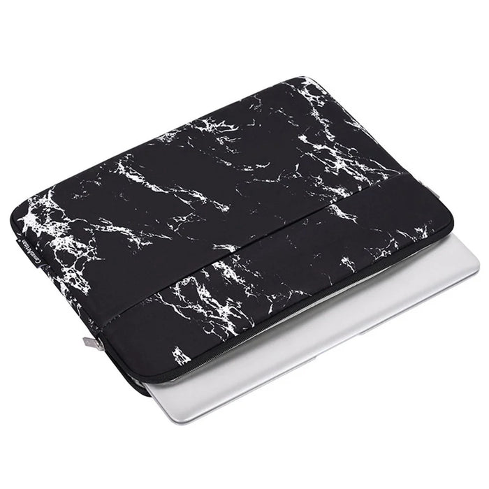 CANVASARTISAN H32-11 15-inch Laptop Portable Zipper Bag Anti-drop Printed Notebook Protective Sleeve - Black - 6