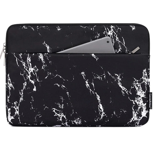 CANVASARTISAN H32-11 11-inch Laptop Carrying Bag Waterproof Printed Notebook Protective Sleeve with Front Pocket - Black - 1