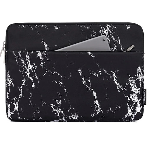 CANVASARTISAN H32-11 14-inch Notebook Protective Sleeve with Front Pocket Printed Laptop Portable Zipper Bag - Black - 1