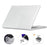 ENKAY HAT PRINCE Crystal Laptop Cover for MacBook Air 13 inch (2026) A3449 / (2025) A3240 / (2024) A3113 / (2022) A2681 Case Keyboard Film Plugs - White - 1