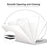 ENKAY HAT PRINCE Crystal Laptop Cover for MacBook Air 13 inch (2026) A3449 / (2025) A3240 / (2024) A3113 / (2022) A2681 Case Keyboard Film Plugs - White - 2