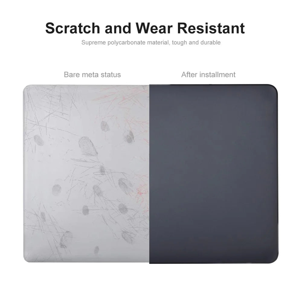 ENKAY HAT PRINCE for MacBook Air 13 inch (2026) A3449 / (2025) A3240 / (2024) A3113 / (2022) A2681 Case Anti-Scratch Shell - Black - 3