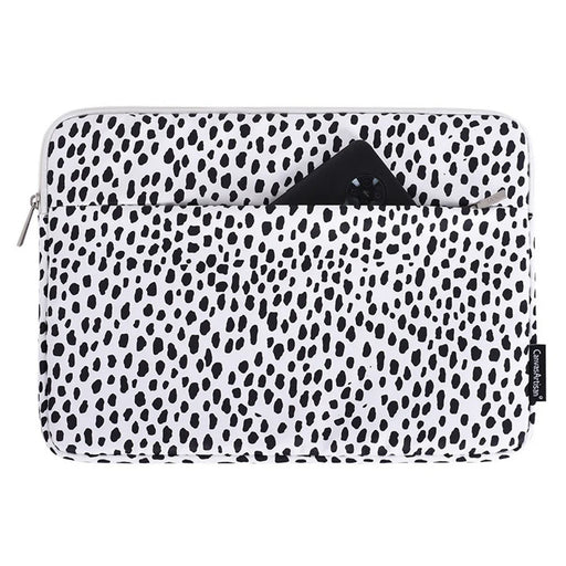 CANVASARTISAN H36-11 15-inch Laptop Waterproof Zipper Bag Black Spotted Anti-drop Notebook Protective Sleeve - 2
