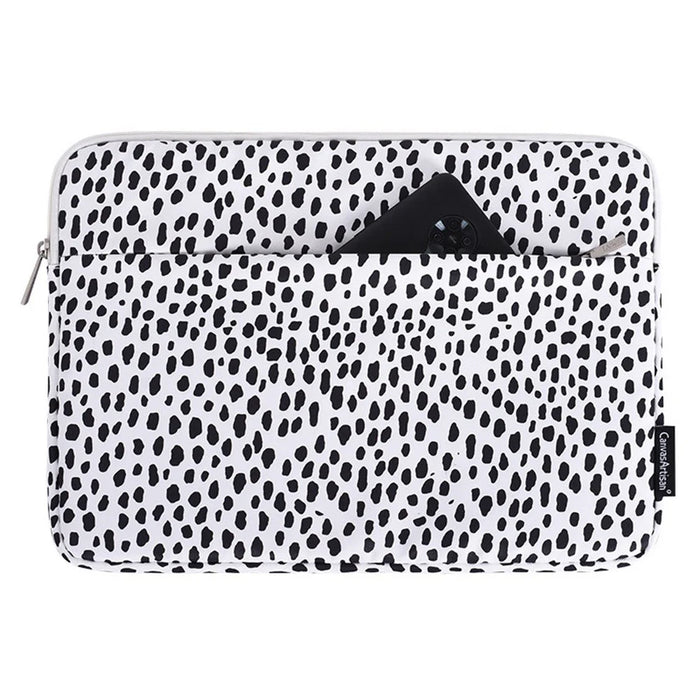 CANVASARTISAN H36-11 15-inch Laptop Waterproof Zipper Bag Black Spotted Anti-drop Notebook Protective Sleeve - 2
