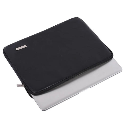 CANVASARTISAN  L38-T0311 PU Leather Carrying Case for 14 inch Portable Sleeve Bag Laptops Slim Case with Small Bag - Black - 2