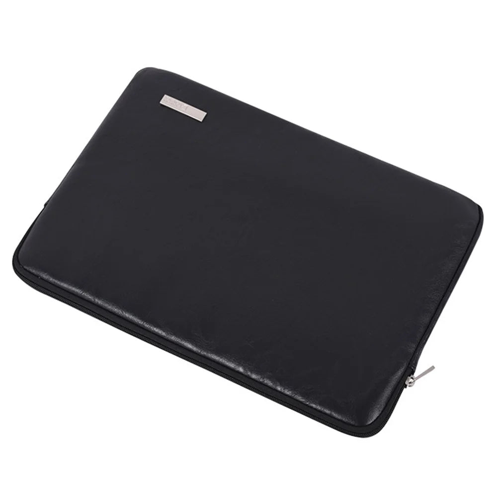 CANVASARTISAN  L38-T0311 PU Leather Carrying Case for 14 inch Portable Sleeve Bag Laptops Slim Case with Small Bag - Black - 3