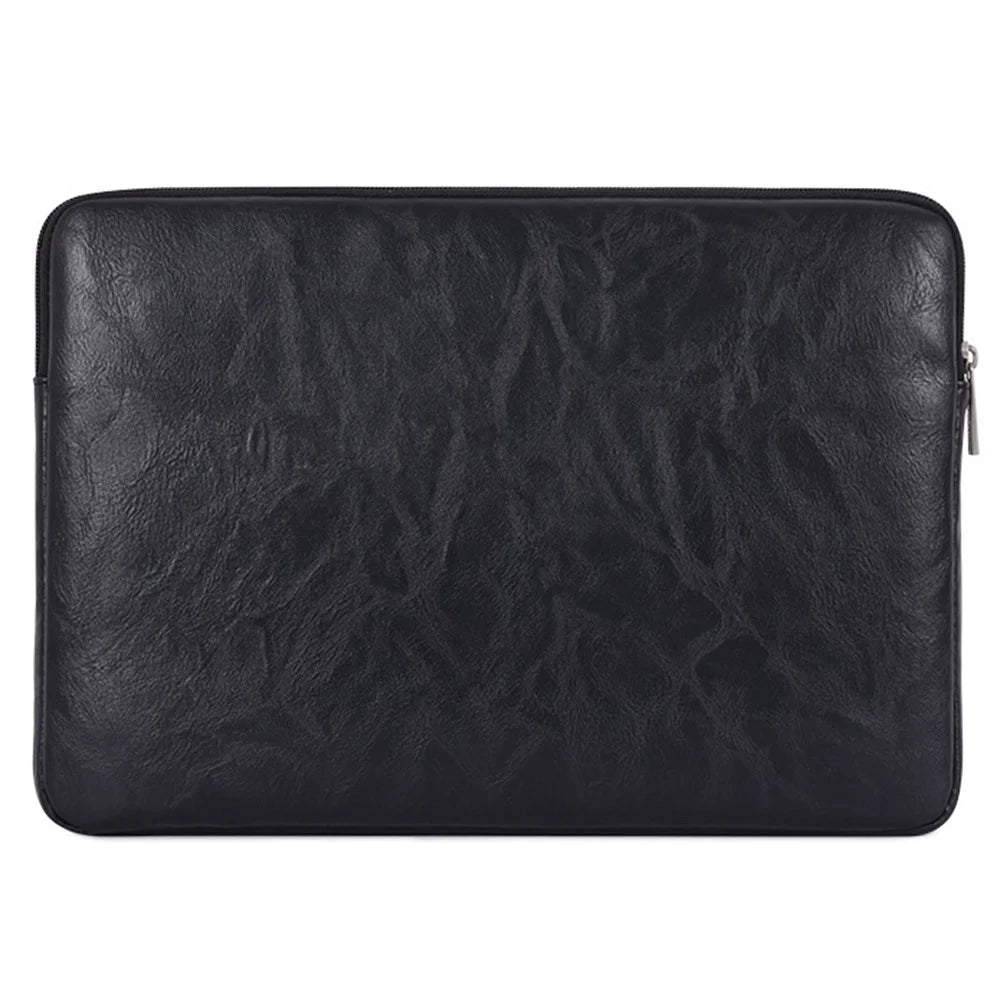 CANVASARTISAN  L38-T0311 PU Leather Carrying Case for 14 inch Portable Sleeve Bag Laptops Slim Case with Small Bag - Black - 4