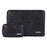 CANVASARTISAN  L38-T0311 PU Leather Sleeve Bag for 15 inch Portable Carrying Case with Small Bag Laptops Shockproof Protector - Black - 1