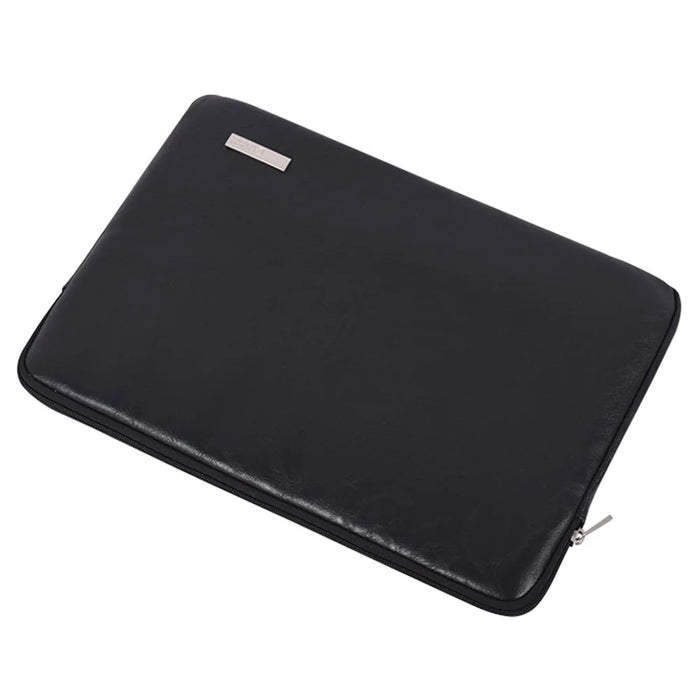 CANVASARTISAN  L38-T0311 PU Leather Sleeve Bag for 15 inch Portable Carrying Case with Small Bag Laptops Shockproof Protector - Black - 3