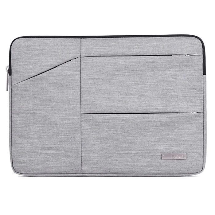 CANVASARTISAN L2-08 13-inch Notebook Carrying Bag Shockproof Waterproof Laptop Zipper Sleeve Bag (No Handle) - Grey - 1