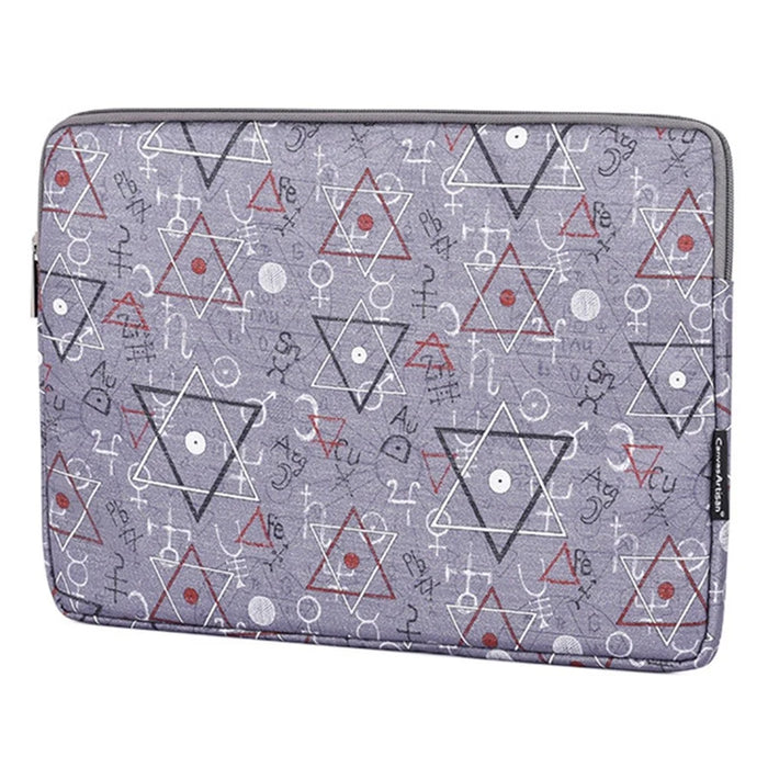 CANVASARTISAN H26-01 12-inch Laptop Geometric Print Soft Lining Carrying Bag Notebook Protective Sleeve - 2