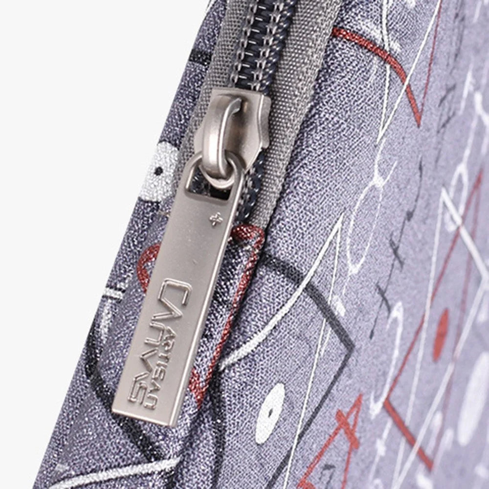 CANVASARTISAN H26-01 13-inch Laptop Zipper Pouch Geometric Print Carrying Bag Notebook Protective Sleeve - 6