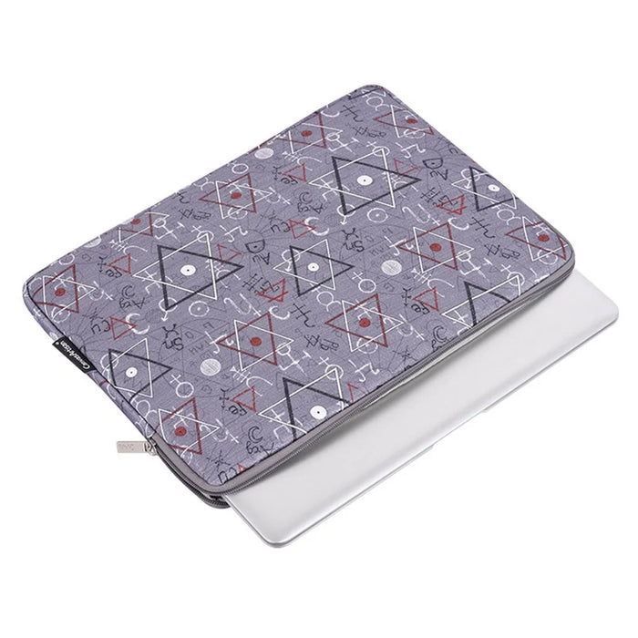 CANVASARTISAN H26-01 15-inch Laptop Collision Resistant Portable Zipper Bag Geometric Print Notebook Protective Sleeve - 3