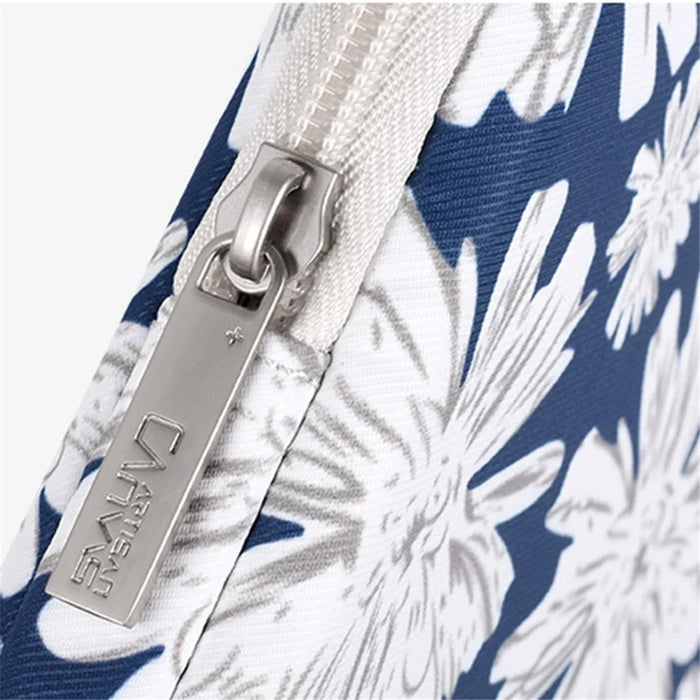 CANVASARTISAN H34-01 14-inch Notebook Protective Sleeve for Travel / Office / School Flower Print Laptop Zipper Bag - 2