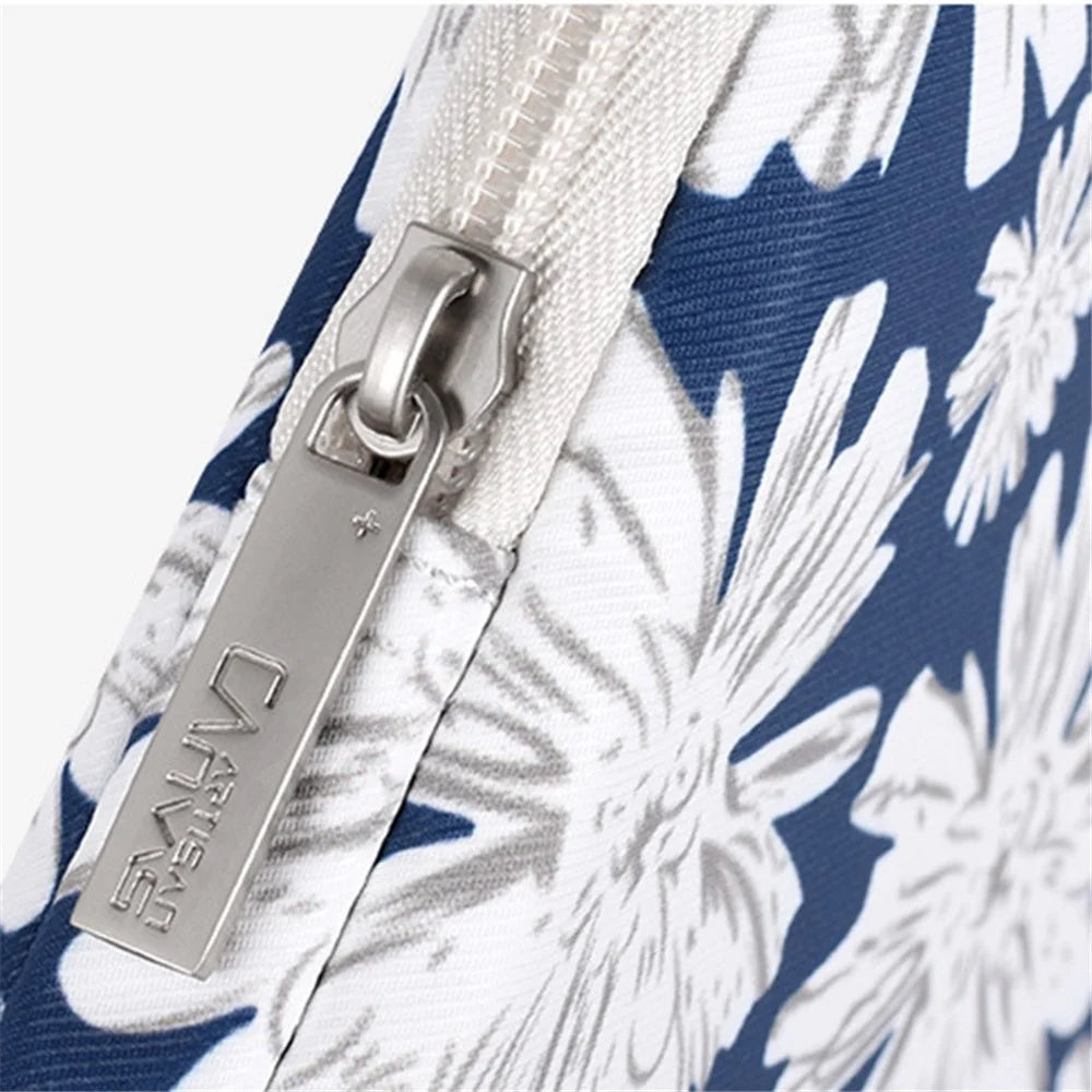 CANVASARTISAN H34-01 15-inch Laptop Portable Zipper Bag Flower Print Anti-collision Notebook Protective Sleeve - 2