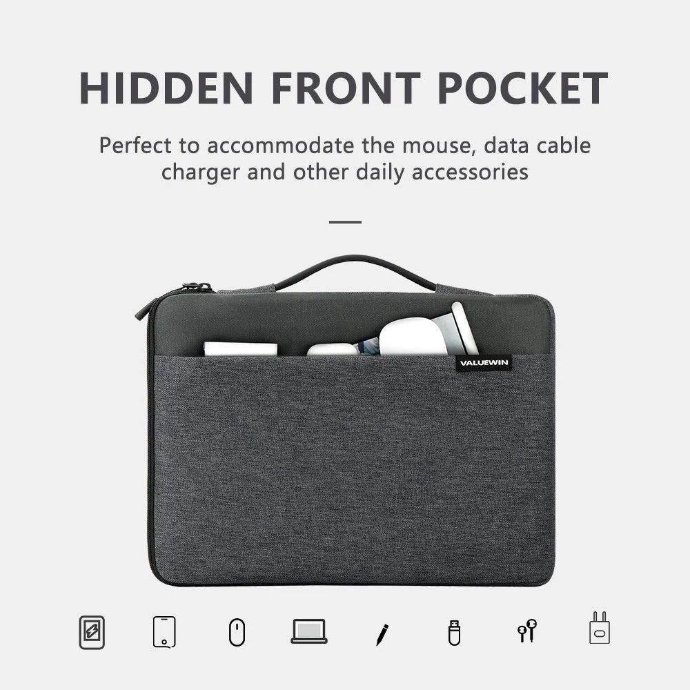 VALUEWIN VL027 16'' Laptop Protection Case Soft Lining Anti-scratch Notebook Computer Sleeve Carrying Bag - 3
