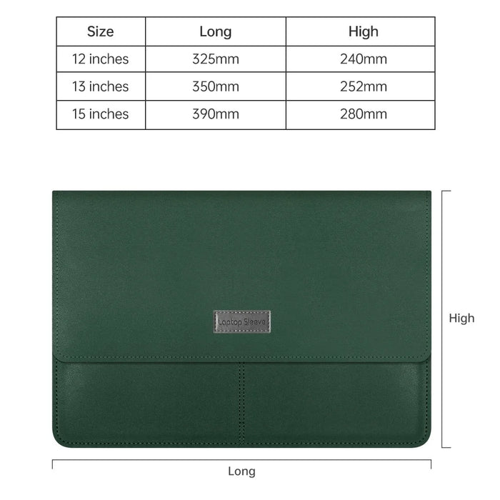 11-12 Inch Laptop Storage Bag for MacBook Anti-scratch PU Leather Notebook Computer Sleeve Mouse Pad - Pink - 7