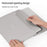 15 Inch Multifunction Laptop Sleeve for MacBook Large PU Leather Mouse Pad Notebook Computer Storage Pouch Handbag - Green - 5