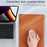 SS07 Laptop Sleeve for 13 inch Notebook, Cowhide Leather Waterproof Cover Horizontal Style Notebook Computer Case - Brown - 3