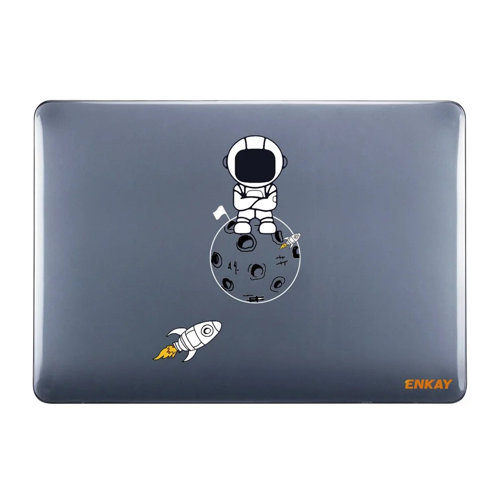ENKAY HAT PRINCE For MacBook Pro 15 inch (2016) A1707 / A1990 (EU Version) Protective Case Astronaut Pattern Laptop Case with TPU Keyboard Film + Dust-Proof Plugs - Astronaut No.4 - 3
