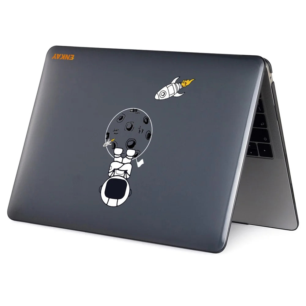 ENKAY HAT PRINCE For MacBook Pro 15 inch (2016) A1707 / A1990 (EU Version) Protective Case Astronaut Pattern Laptop Case with TPU Keyboard Film + Dust-Proof Plugs - Astronaut No.4 - 5