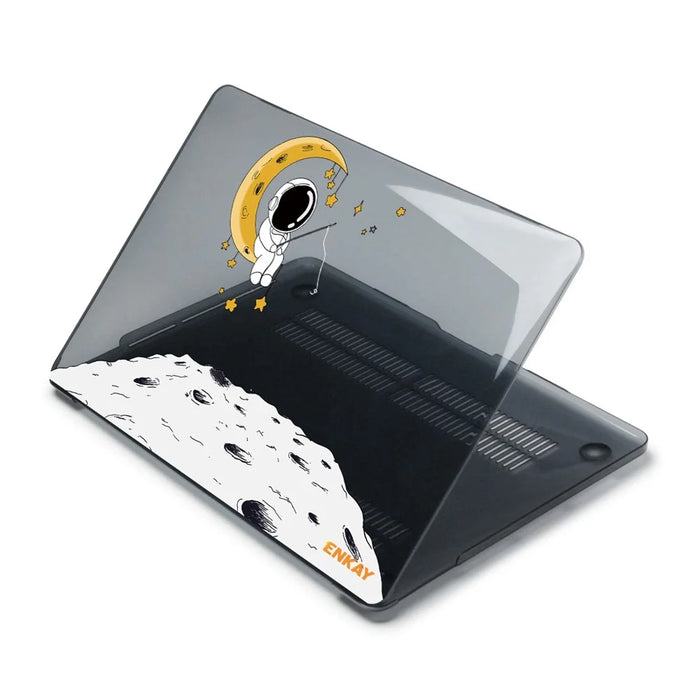 ENKAY HAT PRINCE Protective Case for MacBook Pro 15 inch (2016) A1707 / A1990 (US Version) Astronaut Pattern Anti-Drop Case with TPU Keyboard Film + Dust-Proof Plugs - Astronaut No.3 - 2