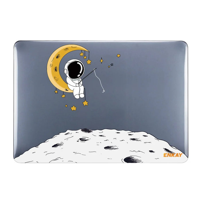 ENKAY HAT PRINCE Protective Case for MacBook Pro 15 inch (2016) A1707 / A1990 (US Version) Astronaut Pattern Anti-Drop Case with TPU Keyboard Film + Dust-Proof Plugs - Astronaut No.3 - 3