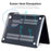 ENKAY HAT PRINCE Protective Case for MacBook Pro 15 inch (2016) A1707 / A1990 (US Version) Astronaut Pattern Anti-Drop Case with TPU Keyboard Film + Dust-Proof Plugs - Astronaut No.3 - 7