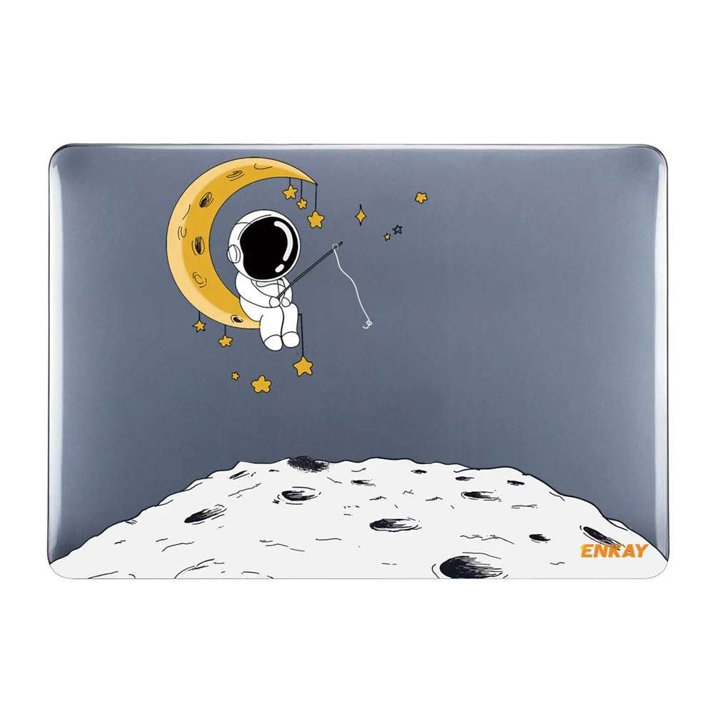 ENKAY HAT PRINCE For MacBook Pro 13 inch (2019) A2159 / (2016-2017) A1706 / (2018-2019) A1989 (EU Version) Astronaut Pattern Anti-Drop Case with TPU Keyboard Cover + Dust-Proof Plugs - Astronaut No.3 - 3