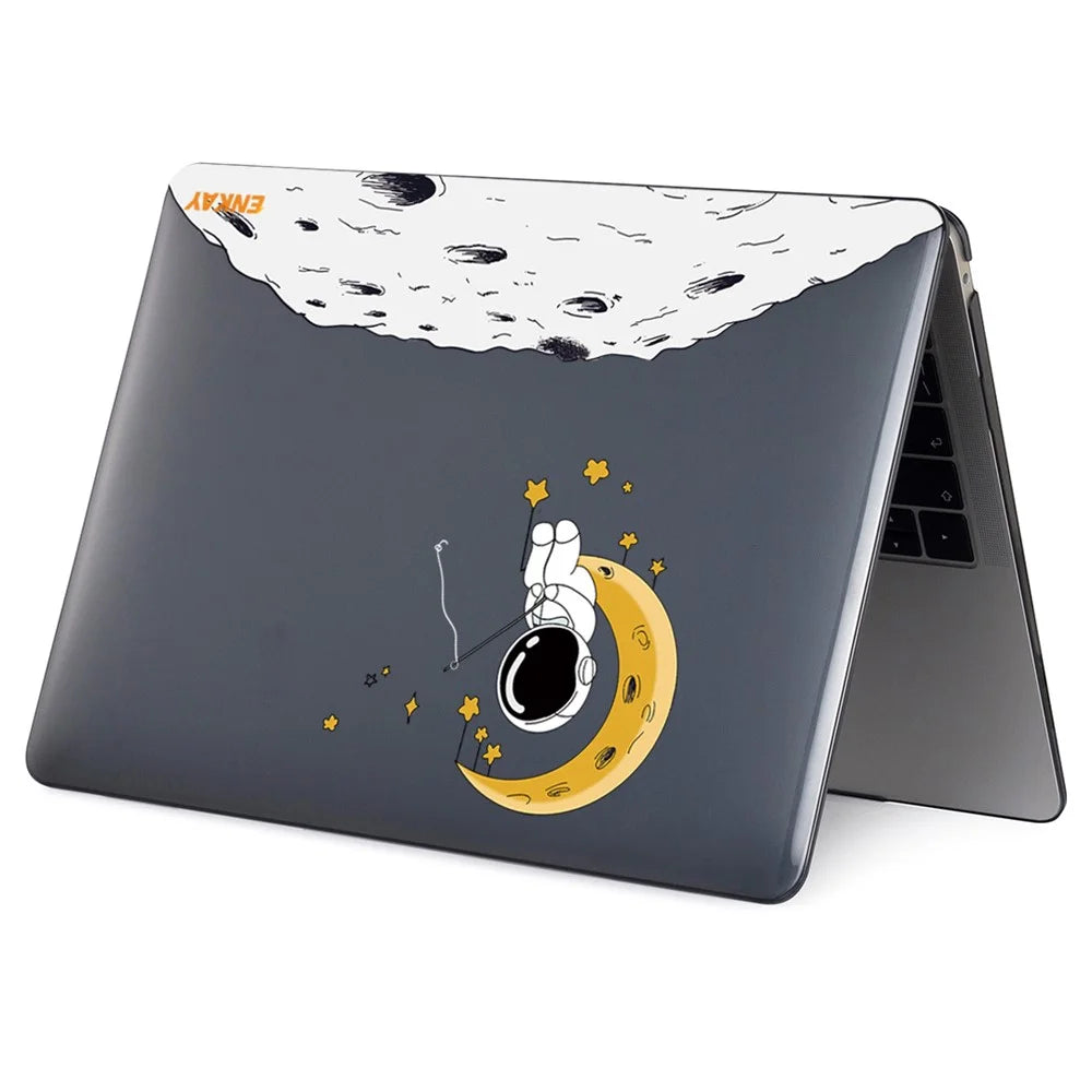 ENKAY HAT PRINCE For MacBook Pro 13 inch (2019) A2159 / (2016-2017) A1706 / (2018-2019) A1989 (EU Version) Astronaut Pattern Anti-Drop Case with TPU Keyboard Cover + Dust-Proof Plugs - Astronaut No.3 - 5