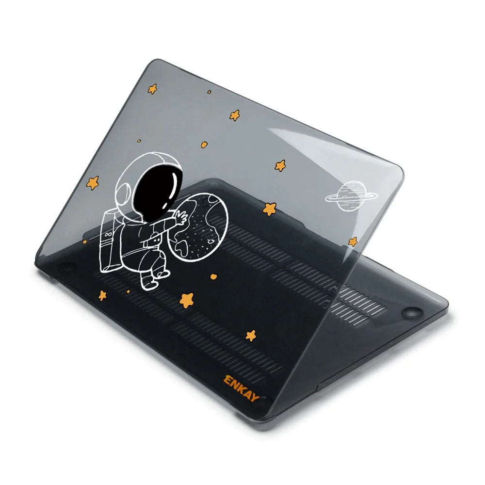 ENKAY HAT PRINCE Shockproof Case for MacBook Pro 13 inch (2016) A1708 (US Version) Astronaut Pattern Laptop Anti-Scratch Case with TPU Keyboard Cover + Dust-Proof Plugs - Astronaut No.5 - 2