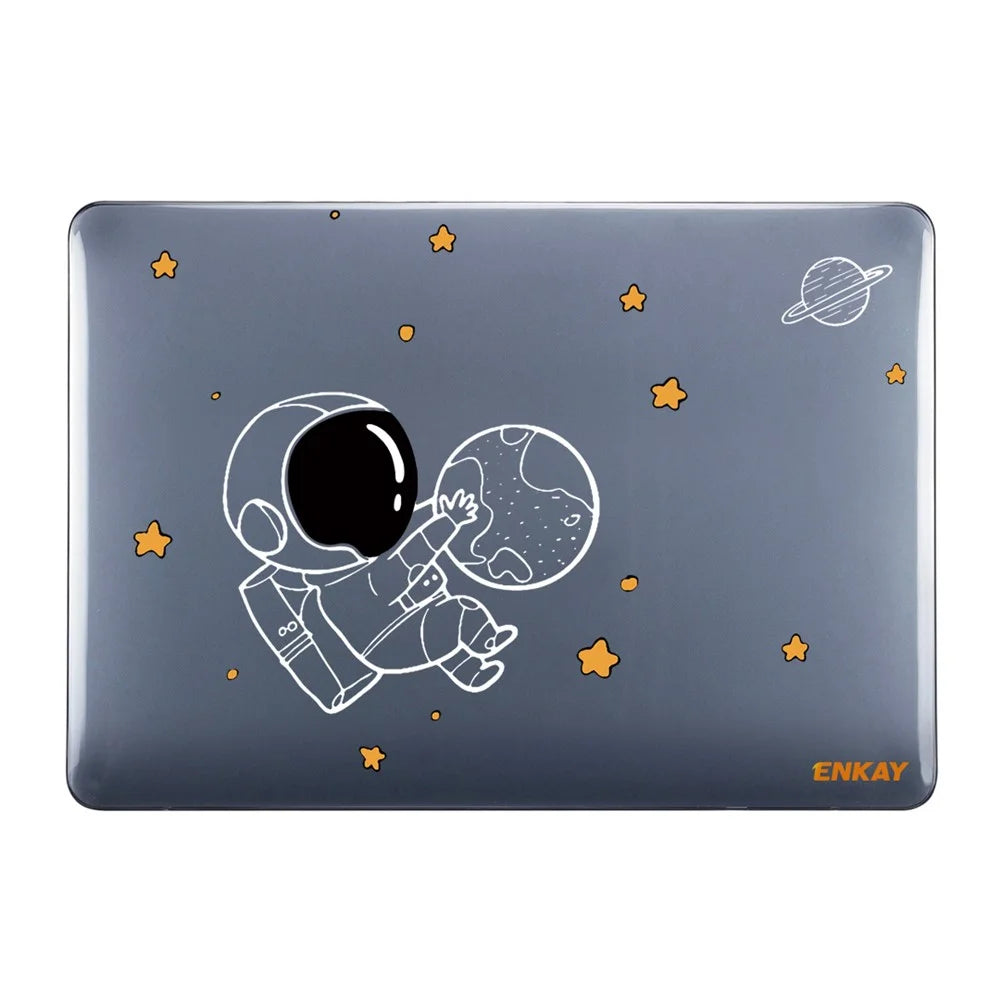 ENKAY HAT PRINCE Shockproof Case for MacBook Pro 13 inch (2016) A1708 (US Version) Astronaut Pattern Laptop Anti-Scratch Case with TPU Keyboard Cover + Dust-Proof Plugs - Astronaut No.5 - 3
