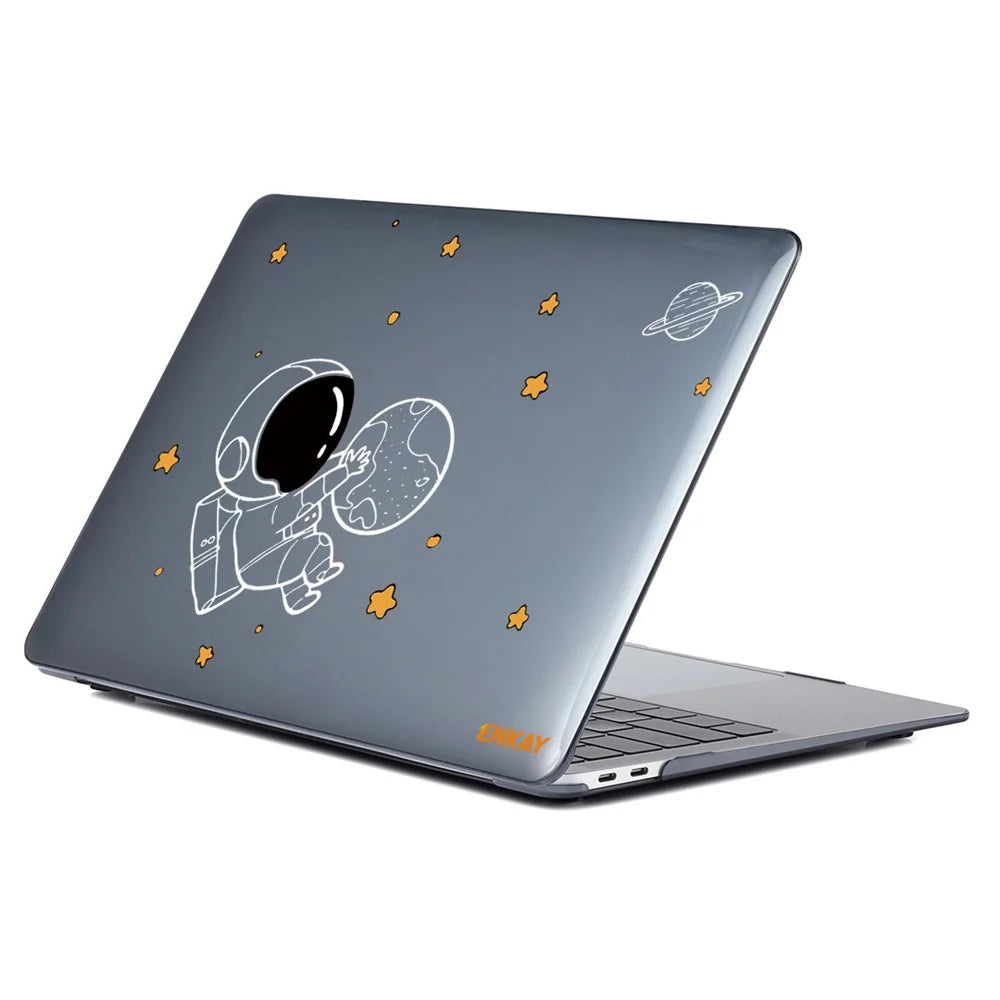 ENKAY HAT PRINCE Shockproof Case for MacBook Pro 13 inch (2016) A1708 (US Version) Astronaut Pattern Laptop Anti-Scratch Case with TPU Keyboard Cover + Dust-Proof Plugs - Astronaut No.5 - 4
