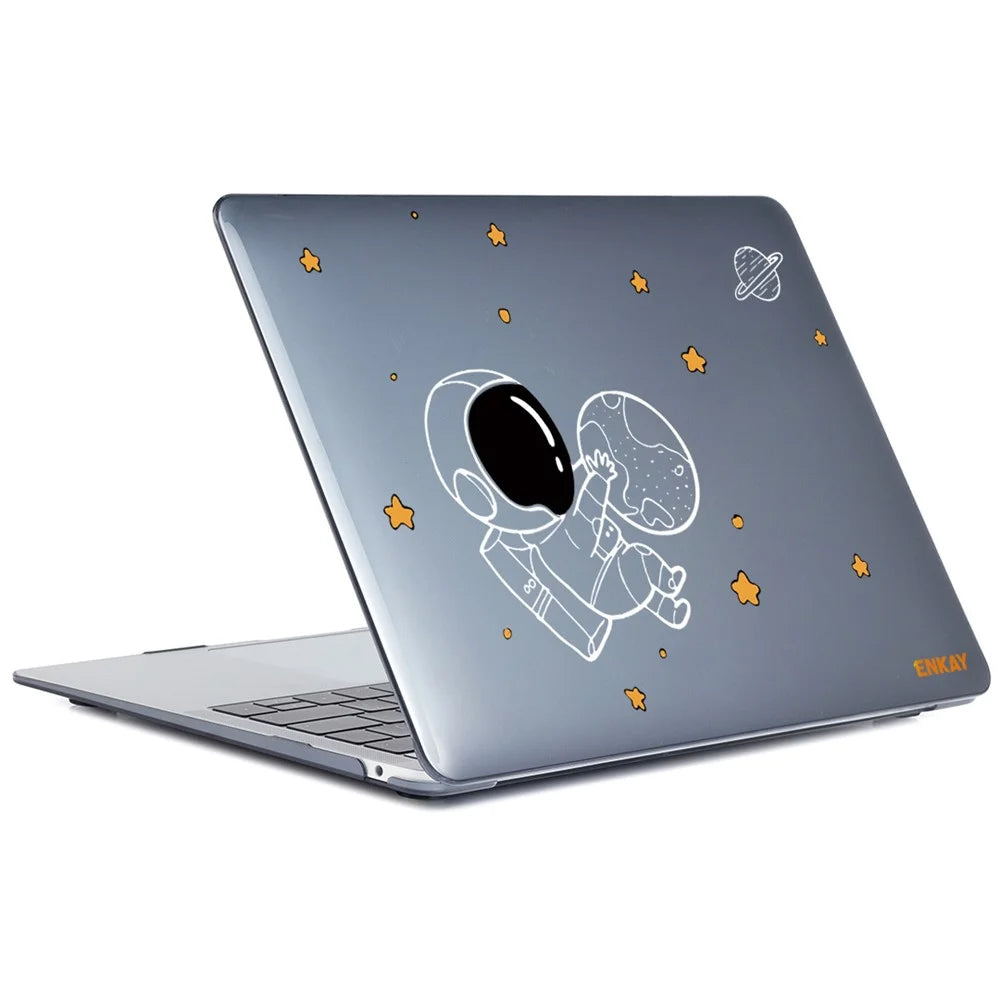 ENKAY HAT PRINCE Shockproof Case for MacBook Pro 13 inch (2016) A1708 (US Version) Astronaut Pattern Laptop Anti-Scratch Case with TPU Keyboard Cover + Dust-Proof Plugs - Astronaut No.5 - 5