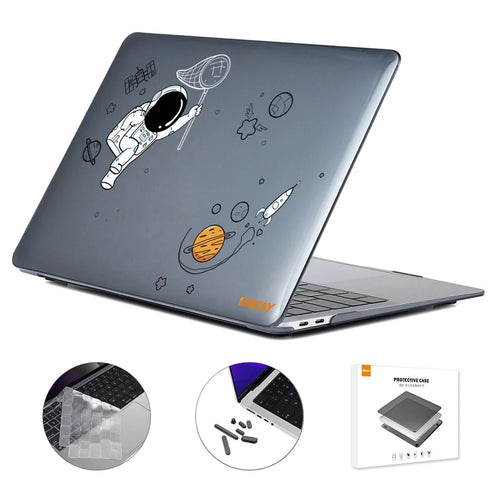 ENKAY HAT PRINCE Astronaut Pattern Laptop Case for MacBook Pro 14 inch (2026) A3427 A3426 / (2025) A3434 A3112 A3185 A3401 / (2024) A2918 A2992 / (2023) A2779 / (2022) / (2021) A2442 (US Version) - Astronaut No.2 - 1