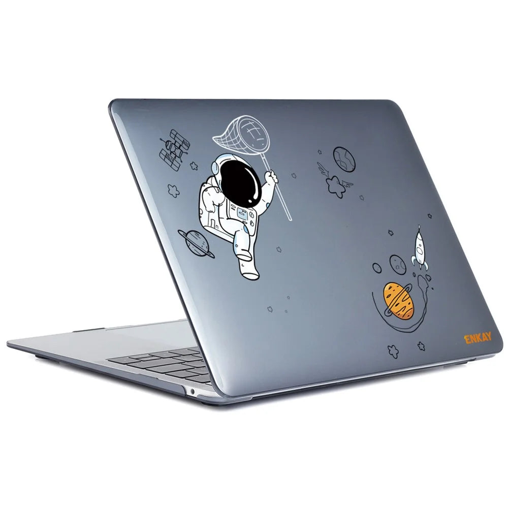 ENKAY HAT PRINCE Astronaut Pattern Laptop Case for MacBook Pro 14 inch (2026) A3427 A3426 / (2025) A3434 A3112 A3185 A3401 / (2024) A2918 A2992 / (2023) A2779 / (2022) / (2021) A2442 (US Version) - Astronaut No.2 - 5