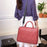 J.QMEI 933# 13 inch Laptop Handbag Anti-drop Notebook Computer Sleeve Bag with Small Bag and Shoulder Stap, Velvet Lining - Red - 6